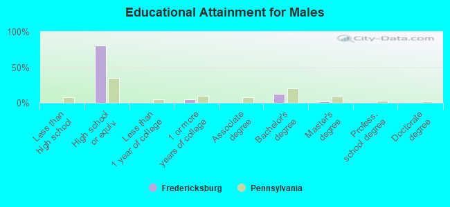 Educational Attainment for Males