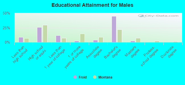 Educational Attainment for Males