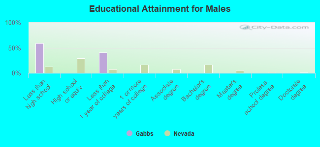 Educational Attainment for Males