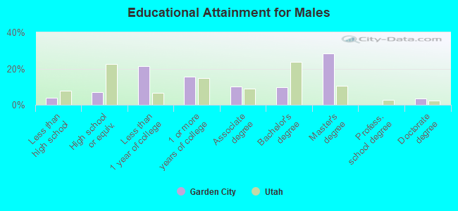 Educational Attainment for Males