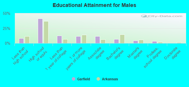 Educational Attainment for Males