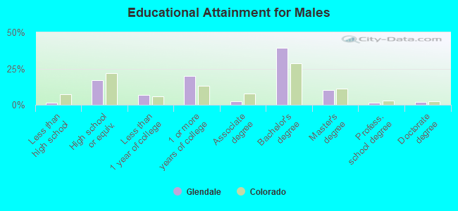 Educational Attainment for Males