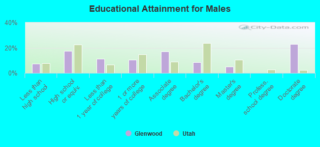 Educational Attainment for Males