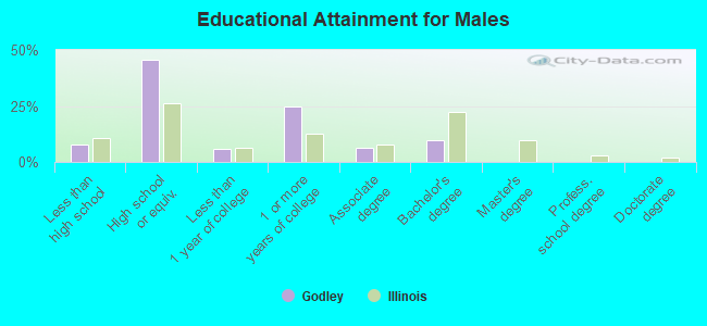 Educational Attainment for Males