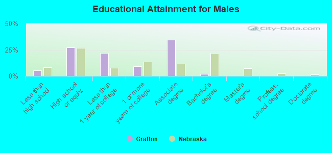 Educational Attainment for Males