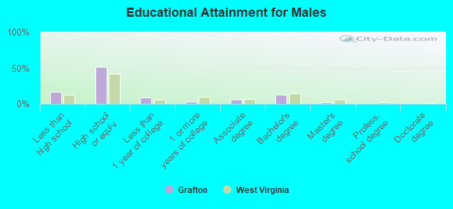 Educational Attainment for Males