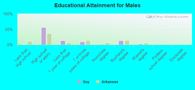 Educational Attainment for Males