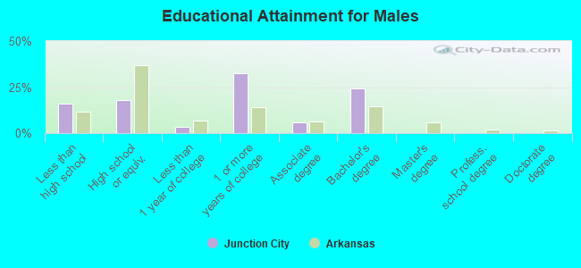 Educational Attainment for Males