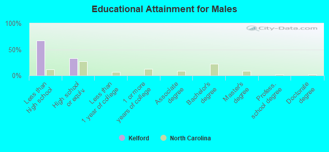 Educational Attainment for Males