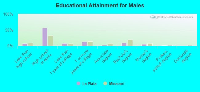 Educational Attainment for Males