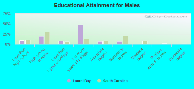 Educational Attainment for Males