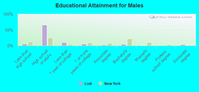 Educational Attainment for Males