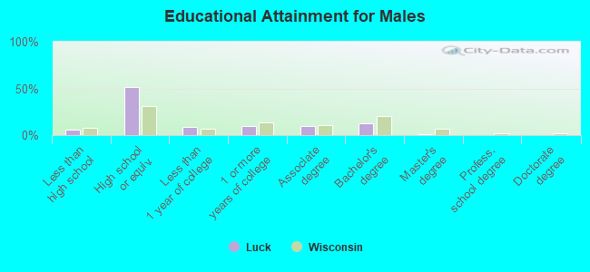 Educational Attainment for Males