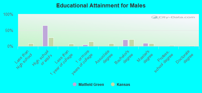 Educational Attainment for Males