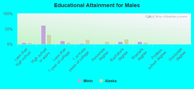 Educational Attainment for Males