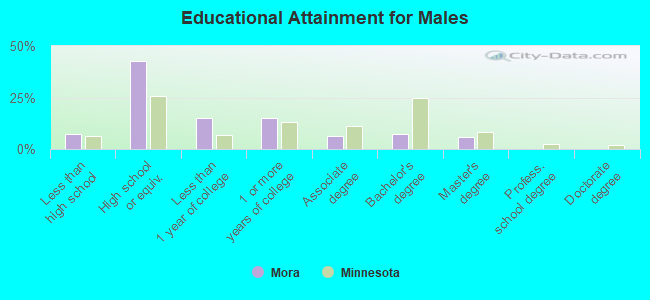 Educational Attainment for Males