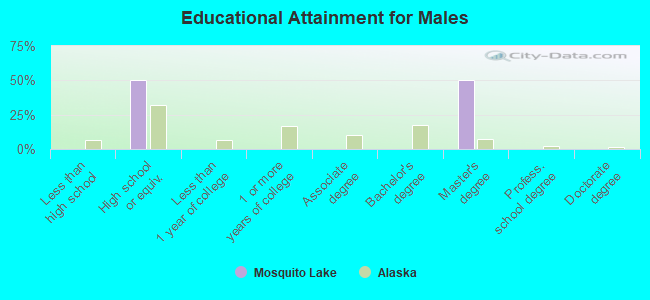 Educational Attainment for Males