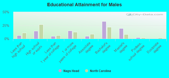 Educational Attainment for Males