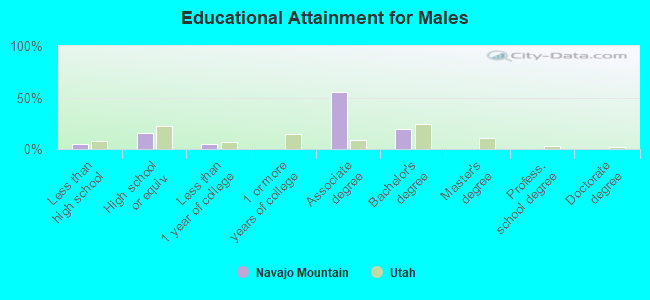 Educational Attainment for Males