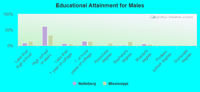 Educational Attainment for Males