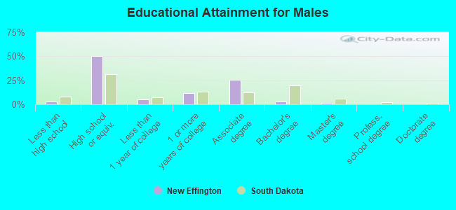 Educational Attainment for Males