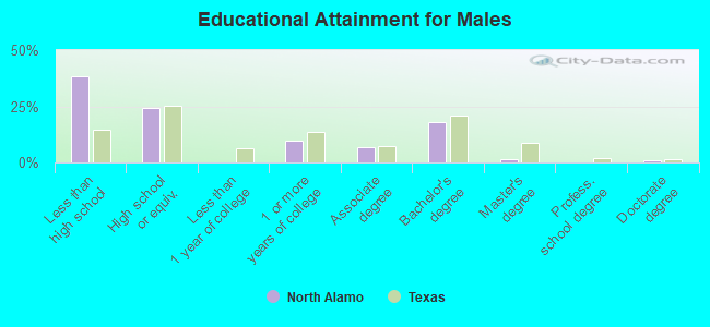 Educational Attainment for Males