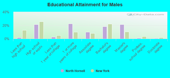 Educational Attainment for Males