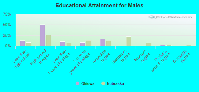 Educational Attainment for Males