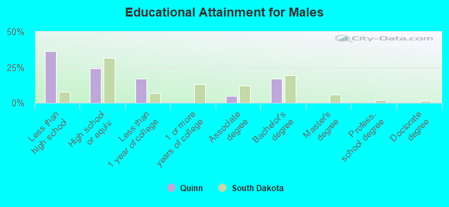 Educational Attainment for Males