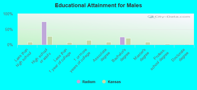 Educational Attainment for Males