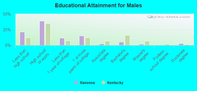 Educational Attainment for Males