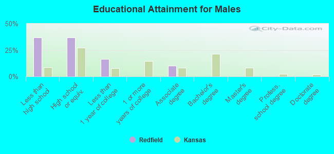 Educational Attainment for Males