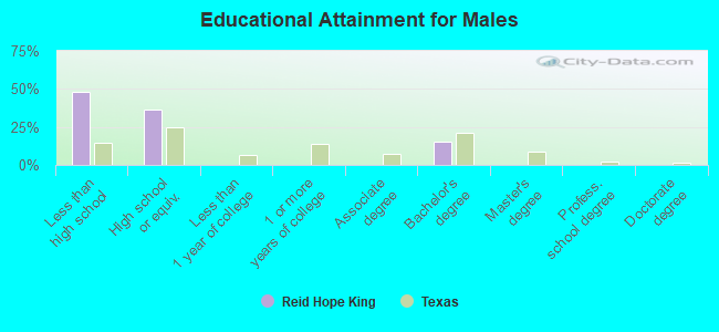 Educational Attainment for Males