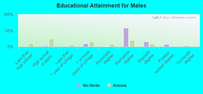 Educational Attainment for Males