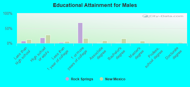 Educational Attainment for Males