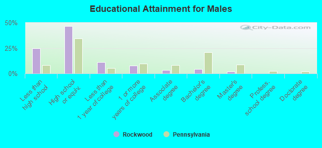 Educational Attainment for Males