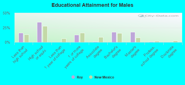 Educational Attainment for Males