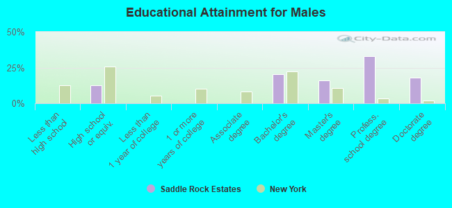 Educational Attainment for Males