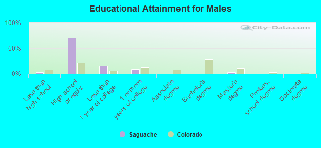 Educational Attainment for Males