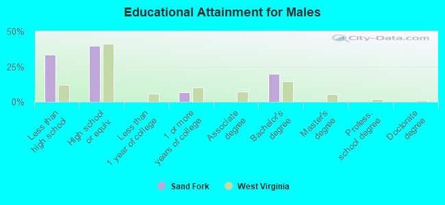 Educational Attainment for Males