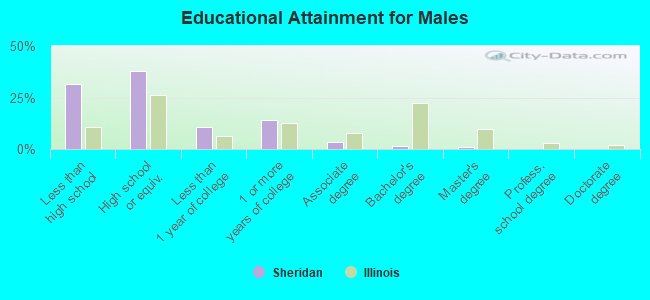 Educational Attainment for Males