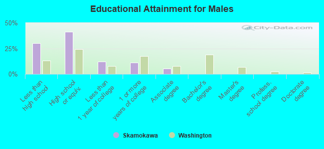 Educational Attainment for Males