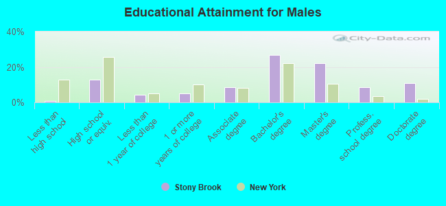 Educational Attainment for Males