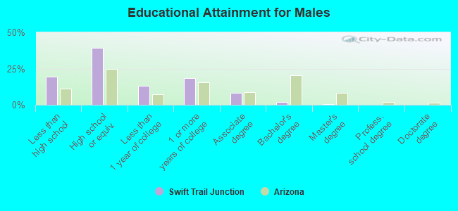 Educational Attainment for Males