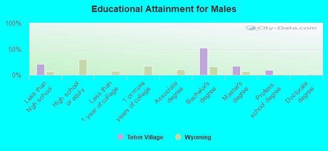 Educational Attainment for Males