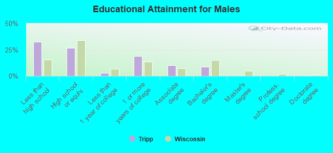 Educational Attainment for Males