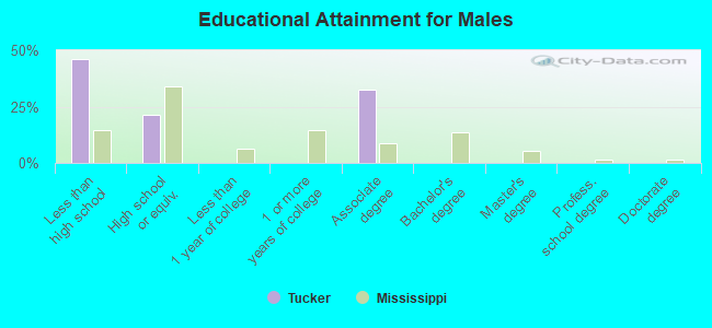 Educational Attainment for Males