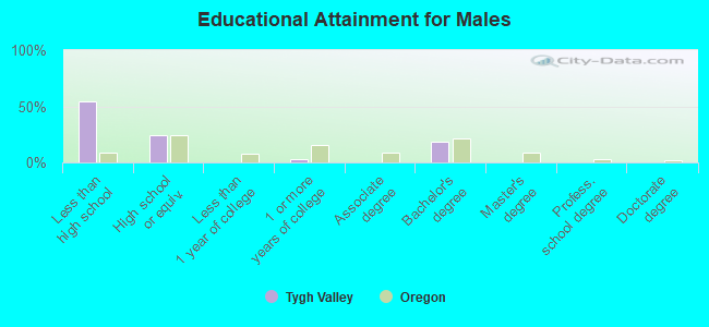 Educational Attainment for Males