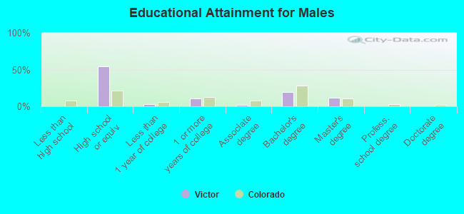 Educational Attainment for Males