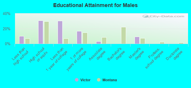 Educational Attainment for Males